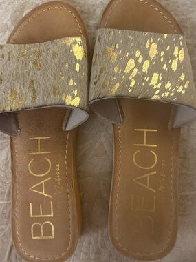 Beach by Matisse Metallic Gold Cowhide